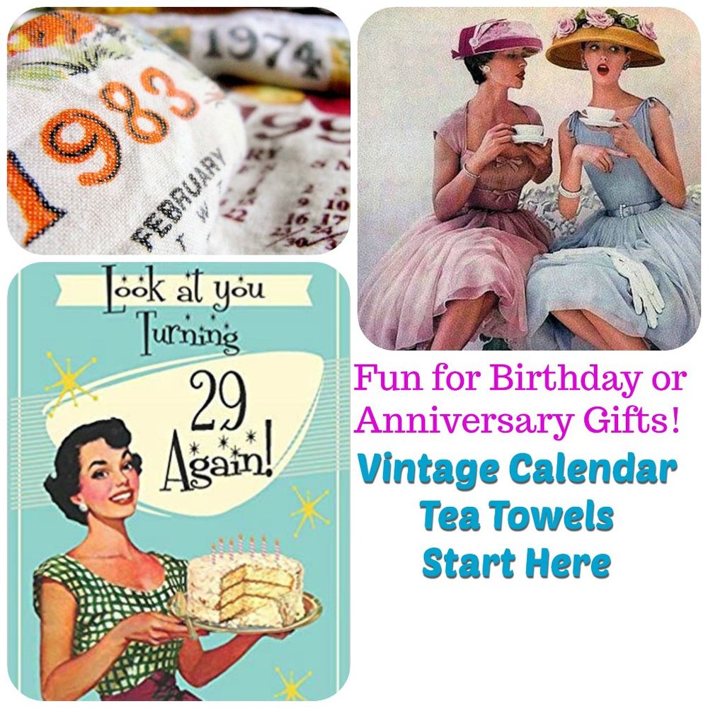 Vintage Calendar Tea Towels Start Here!